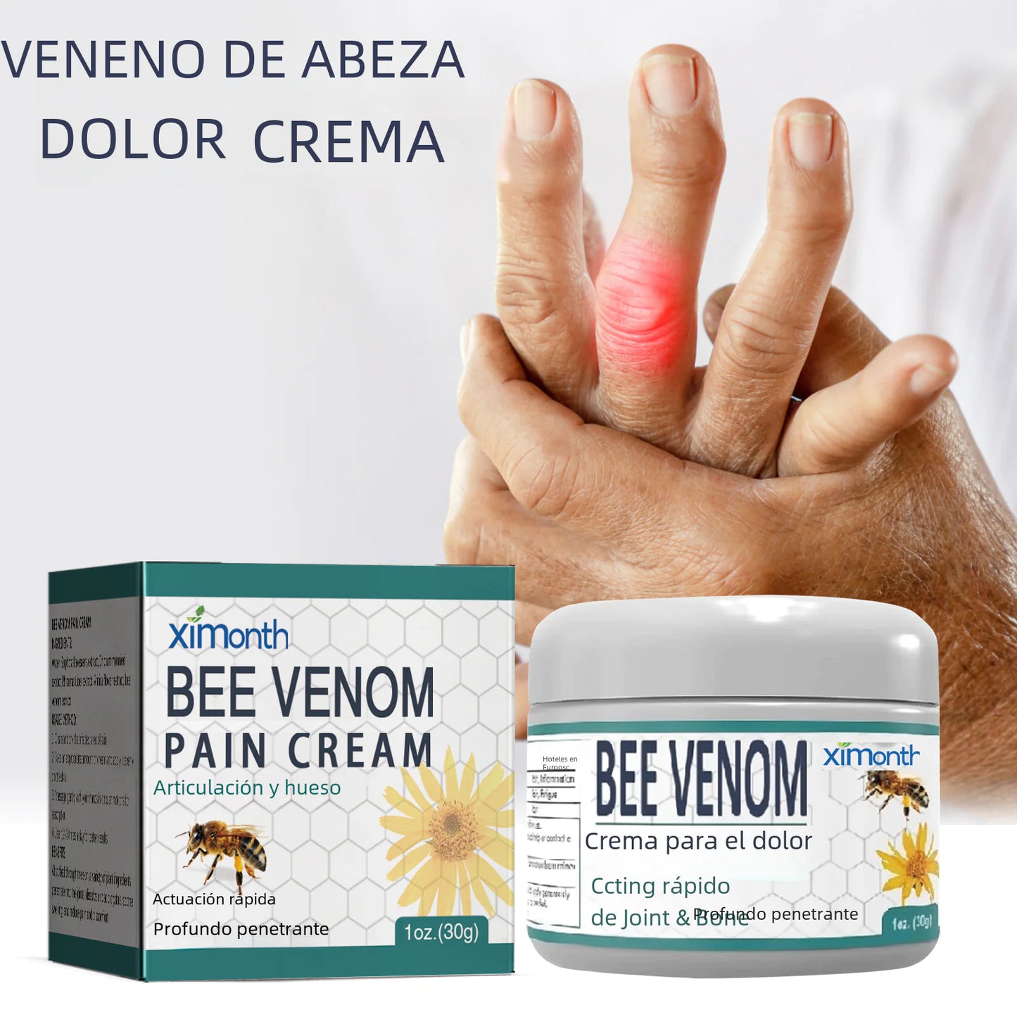 Bee Venom Joint Cream delivers fast, natural pain relief for joints and muscles. Reduces inflammation, eases stiffness, and supports mobility.