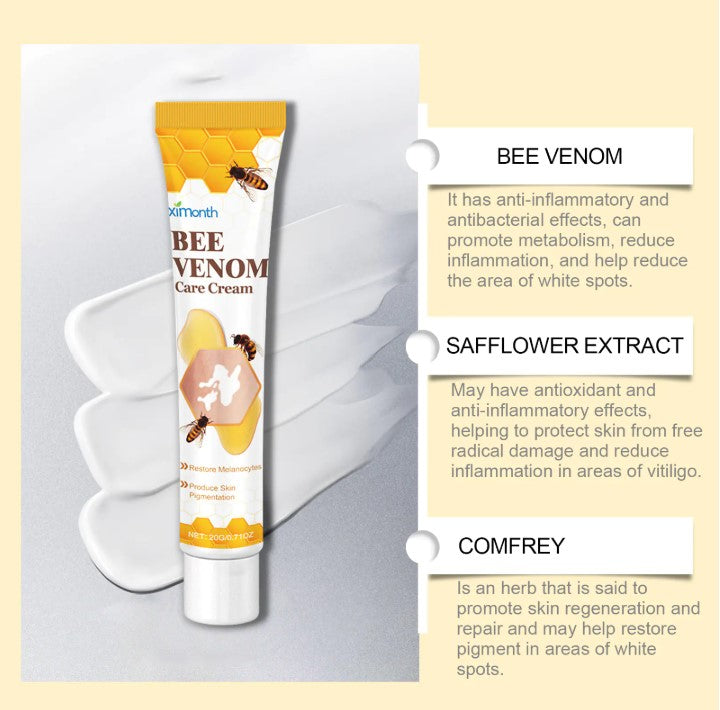 Bee White Spot Neck Cream - Natural Skin Repair for Neck Discoloration | Reduce White Spots & Even Skin Tone with Bee Venom