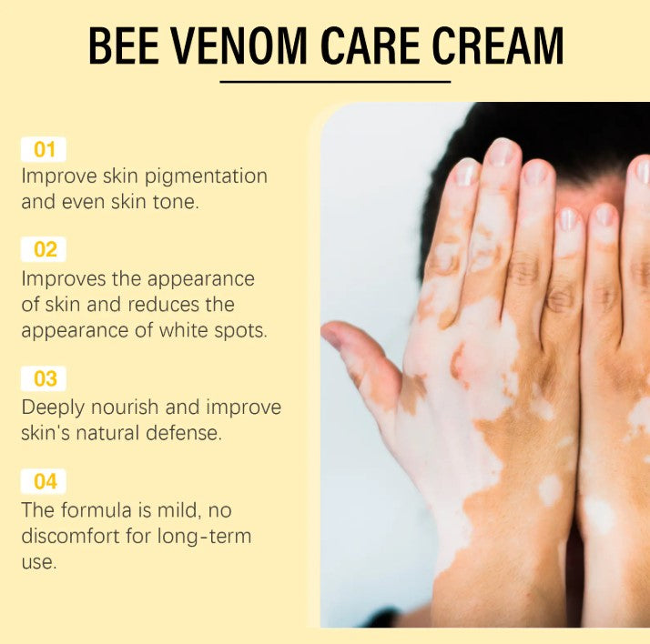 Bee White Spot Neck Cream - Natural Skin Repair for Neck Discoloration | Reduce White Spots & Even Skin Tone with Bee Venom