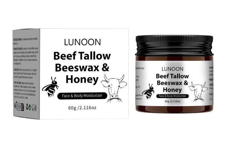 Butter Honey & Tallow Moisturizing Cream - Natural Deep Hydration for Dry Skin | Nourishing Face & Body Cream with Tallow, Honey & Butter